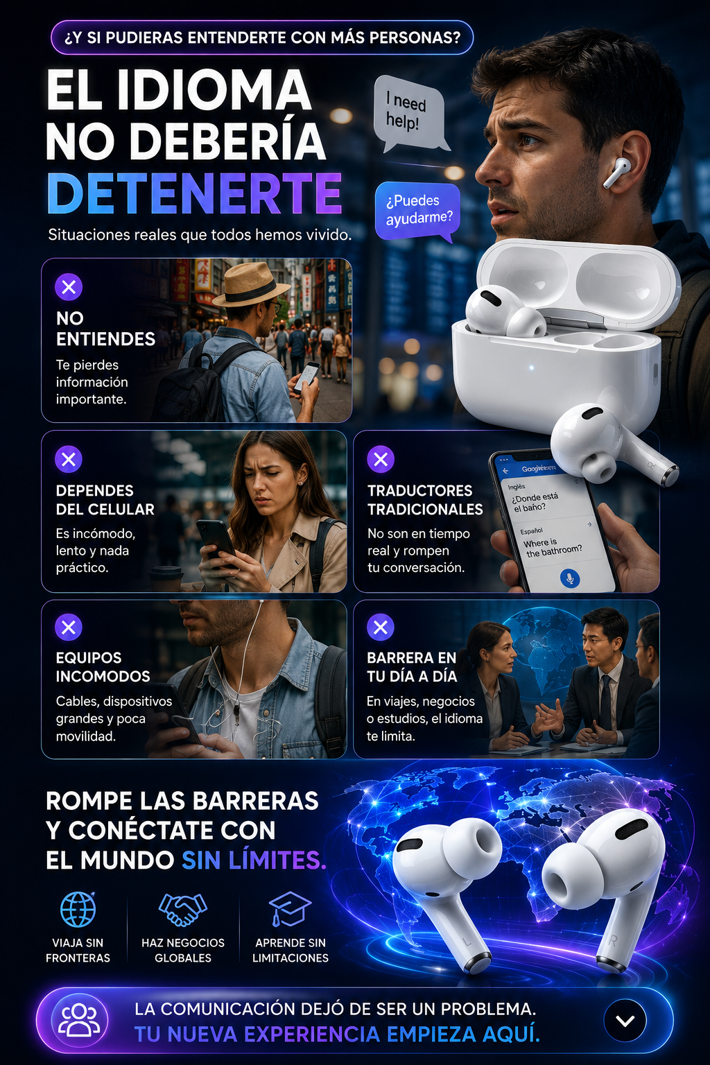 Airpods Pro 3 Traducción IOS y Android 1:1 — sección 3