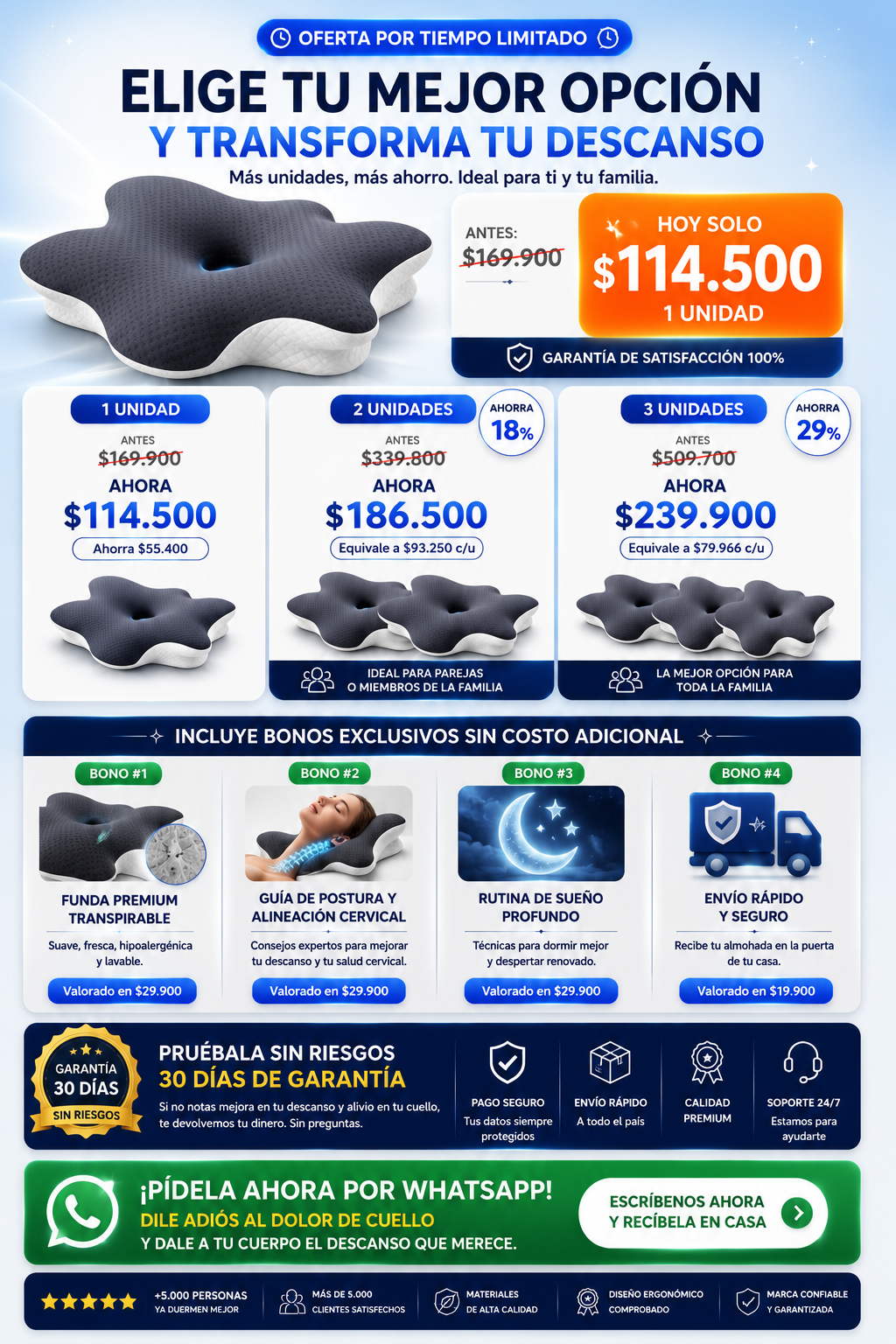 Almohada Cervical Ortopedica Estrella — sección 10