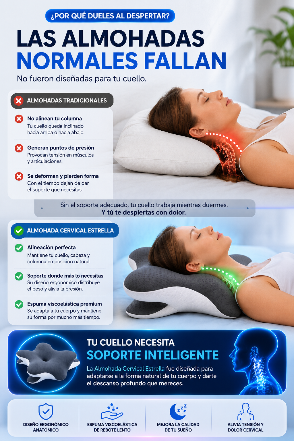 Almohada Cervical Ortopedica Estrella — sección 4