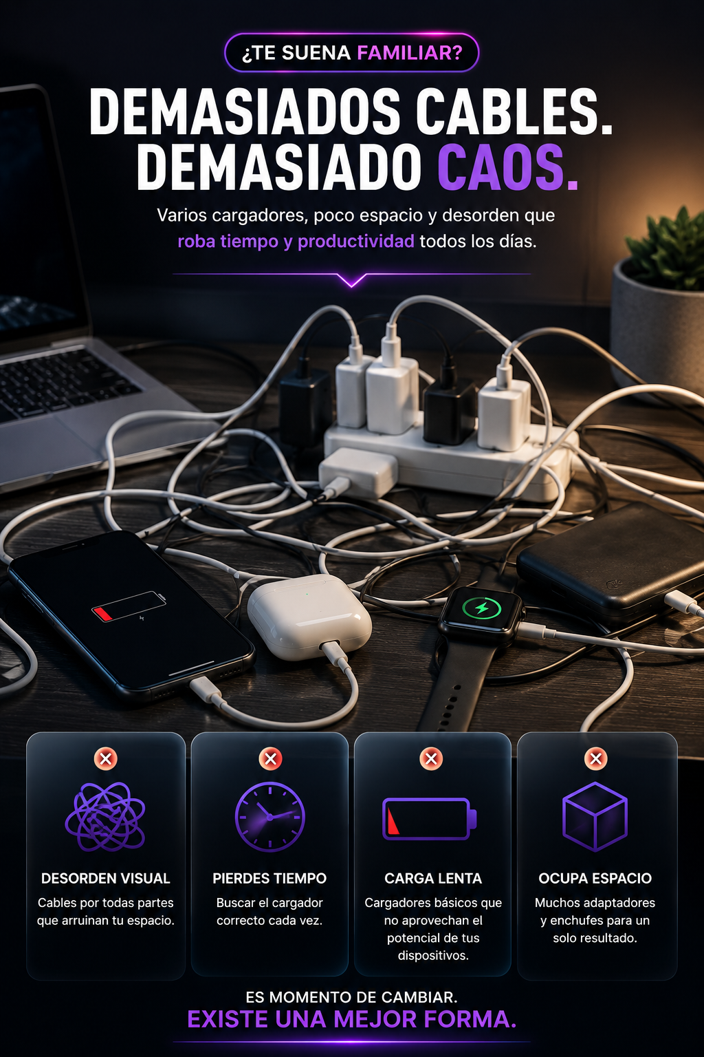 Base de Carga Inalámbrica 4 en 1 — sección 3