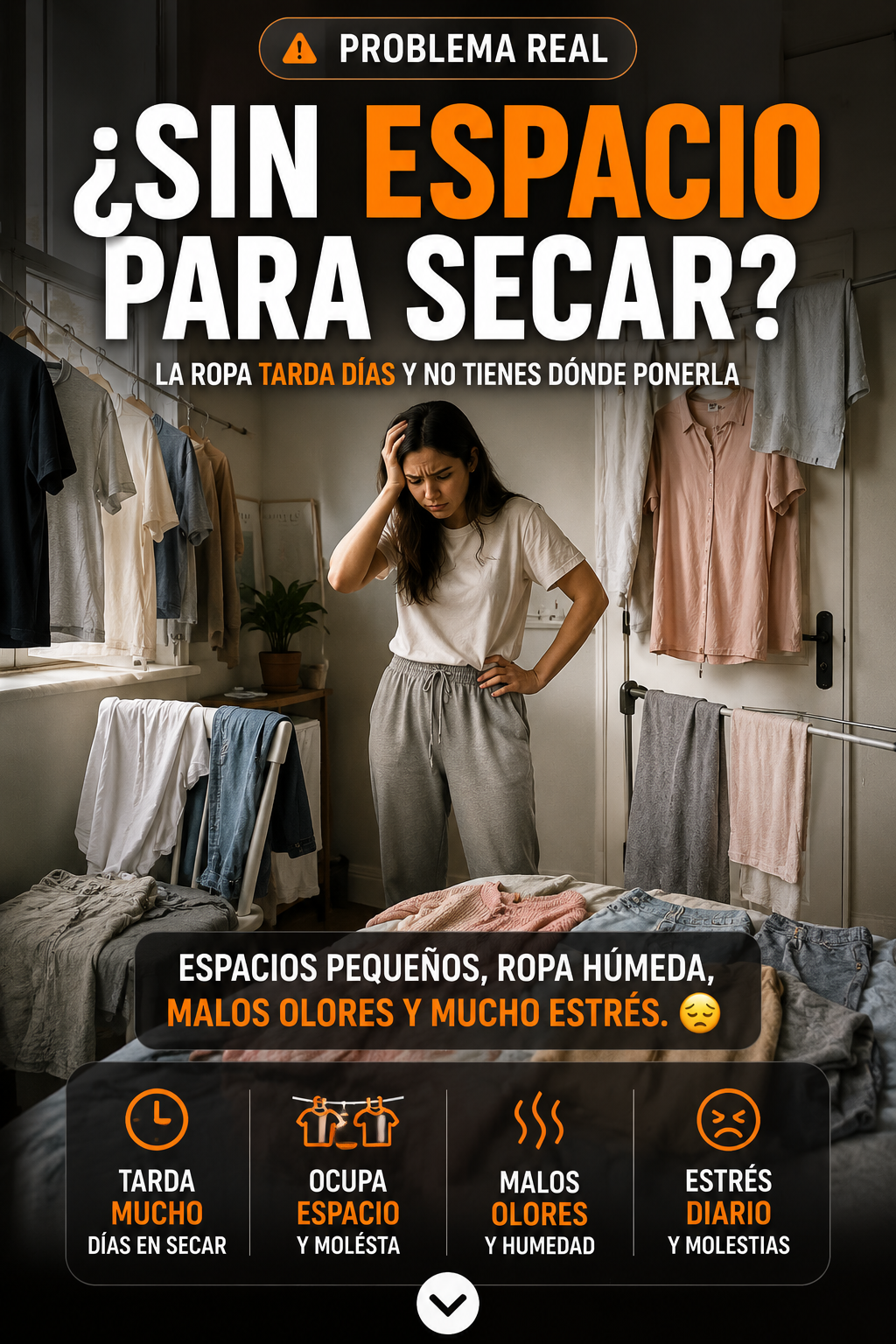 Secadora portátil plegable para ropa — sección 3
