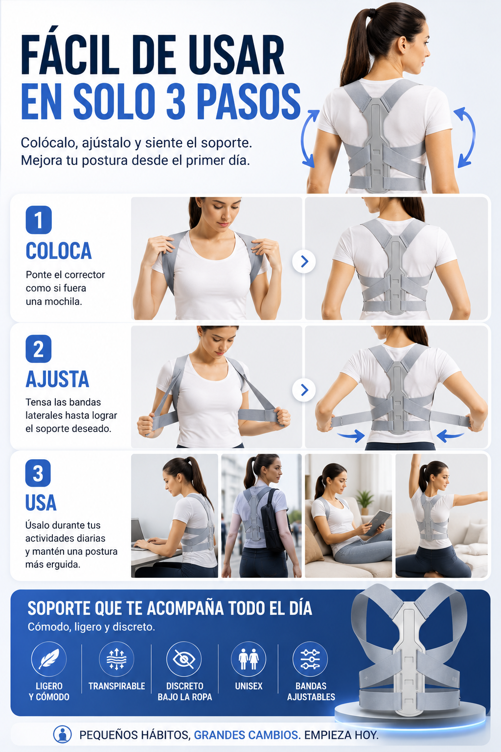Corrector de Postura con Soporte Vertebral — sección 5