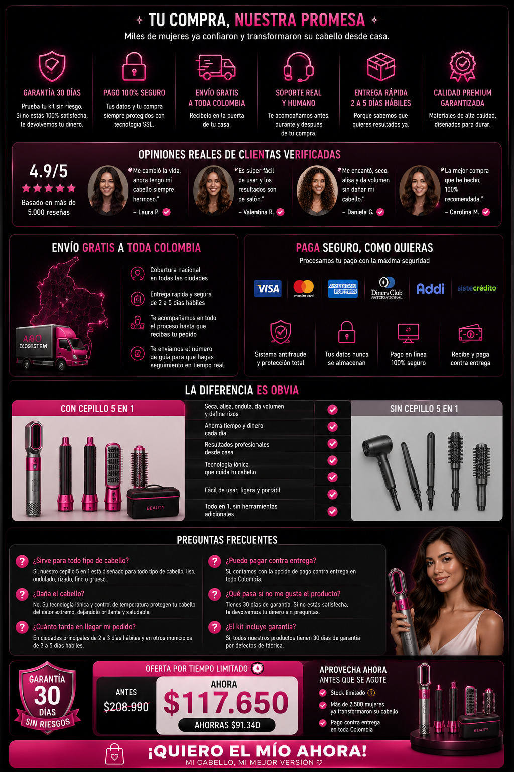 Electric brush dryer 5 EN 1 — sección 11