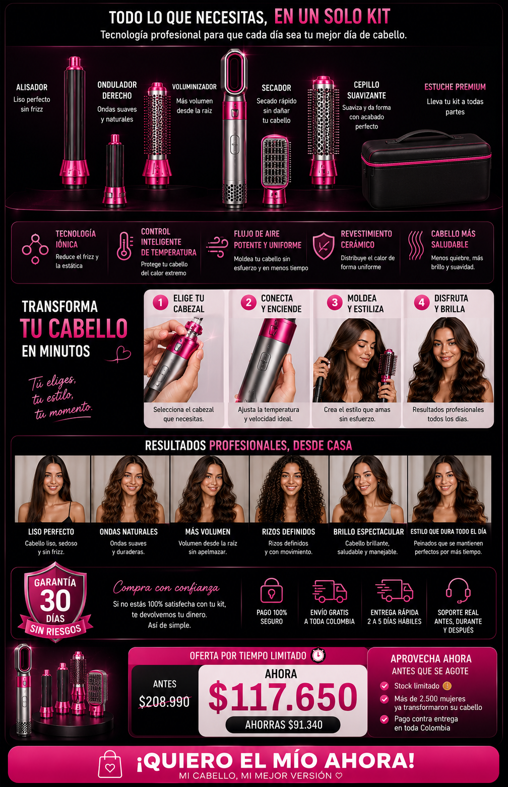 Electric brush dryer 5 EN 1 — sección 10
