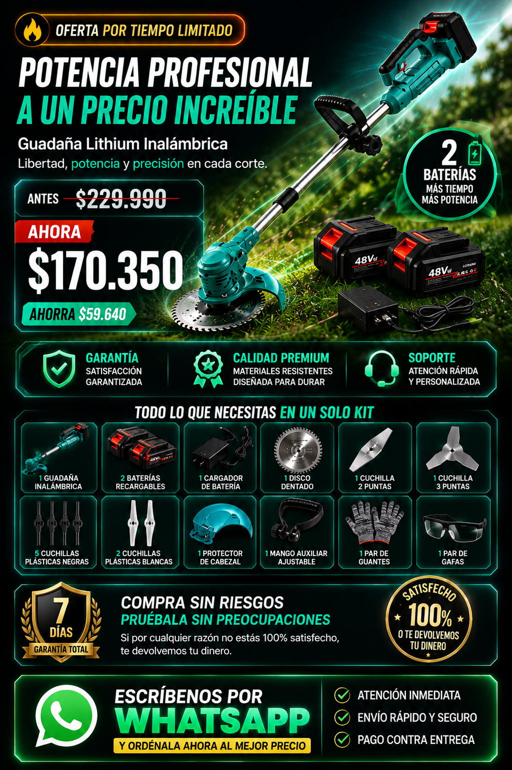 Guadaña Lithium — sección 7