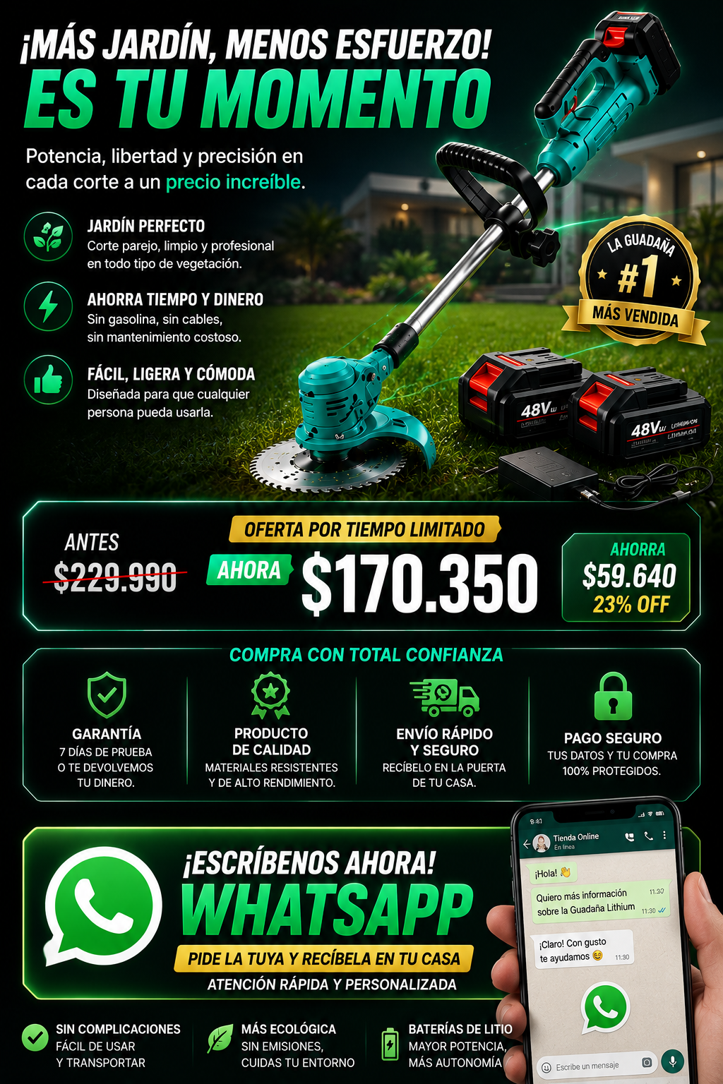 Guadaña Lithium — sección 8
