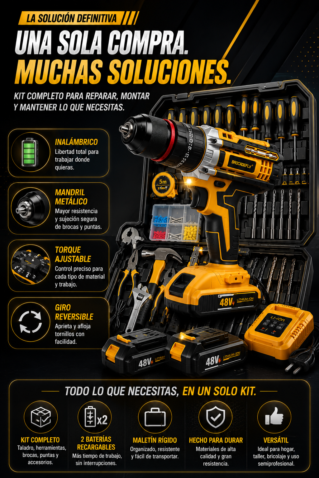 Kit de Taladro 813 con Mandril Metálico — sección 4