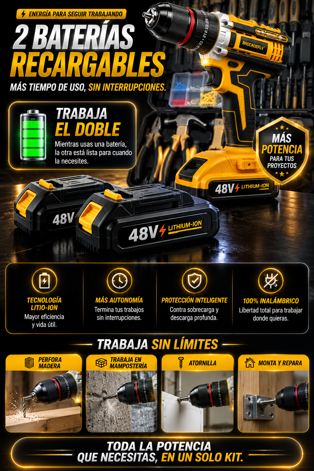 Kit de Taladro 813 con Mandril Metálico — sección 7
