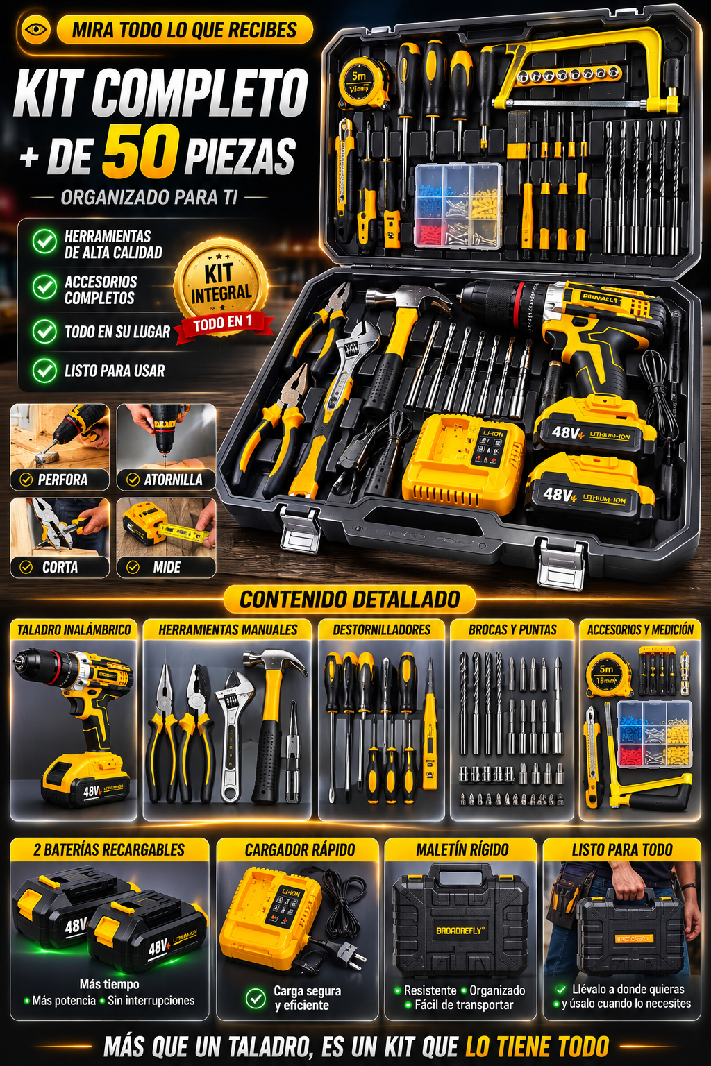 Kit de Taladro 813 con Mandril Metálico — sección 5