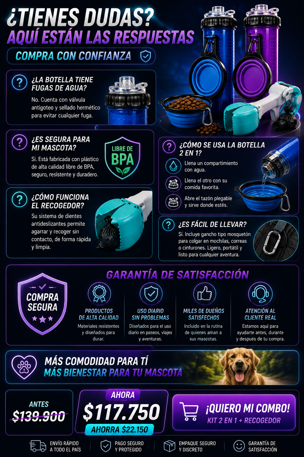 Kit para mascotas 3 en 1 — sección 7