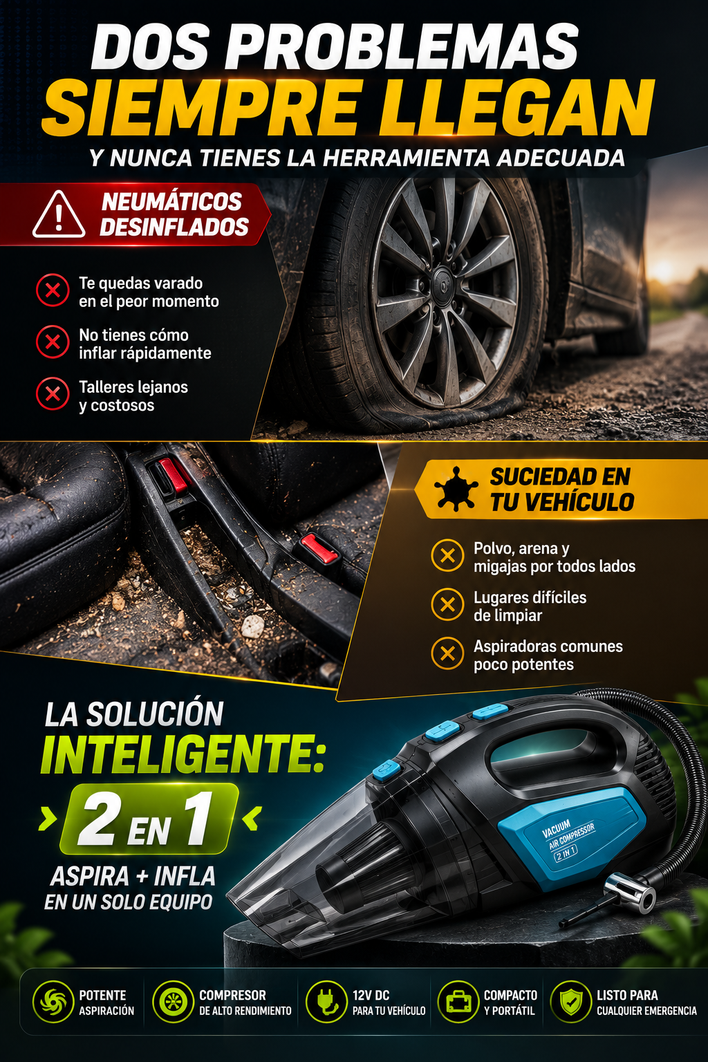 KIT PLUS ASPIRADORA + COMPRESOR — sección 3