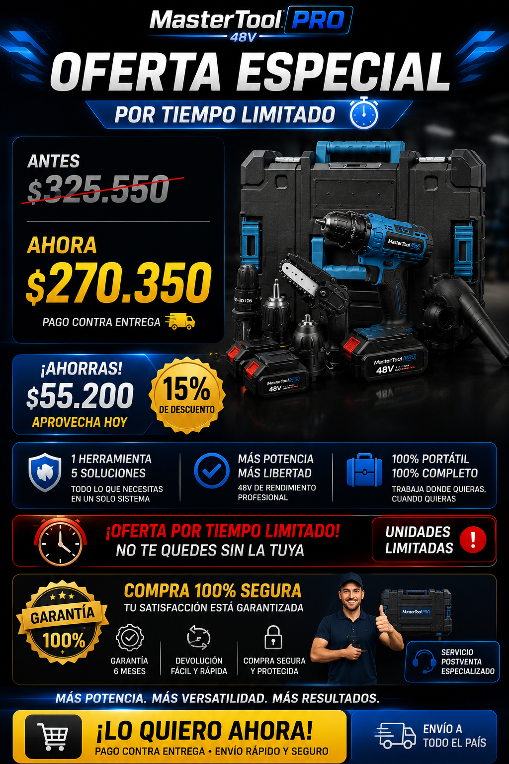 MasterTool 48V PRO — sección 8