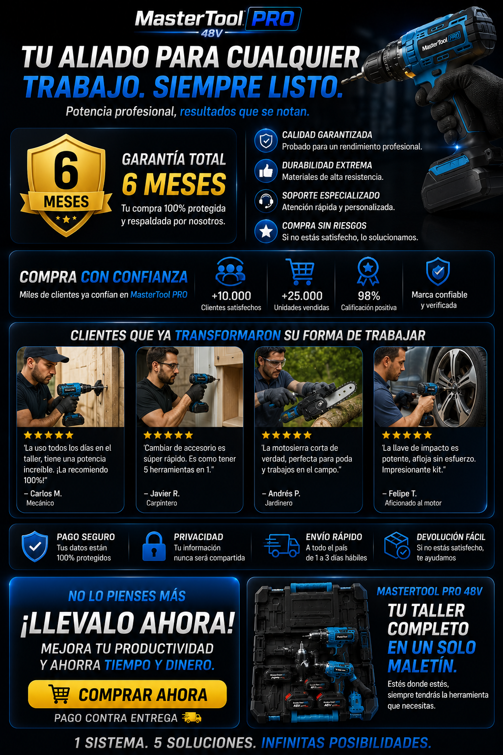 MasterTool 48V PRO — sección 9