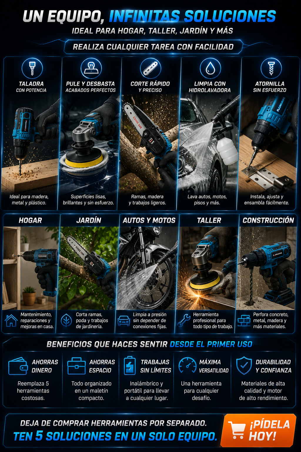 MasterTool + HIDROLAVADORA 48V PRO — sección 7