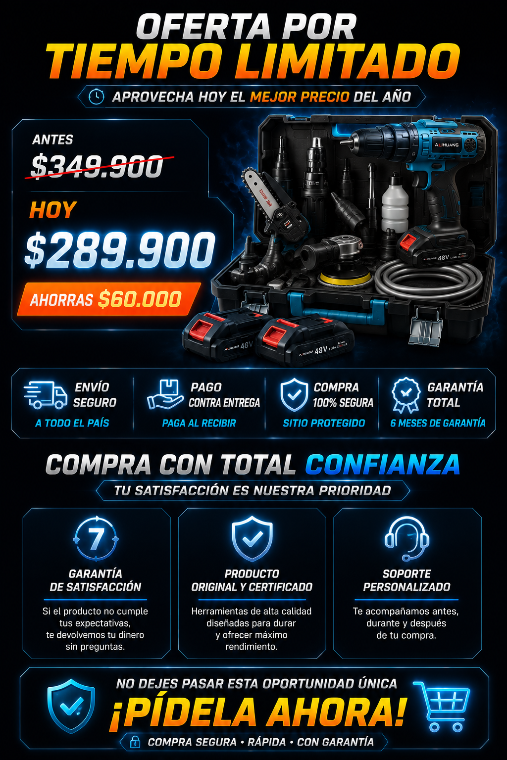 MasterTool + HIDROLAVADORA 48V PRO — sección 8
