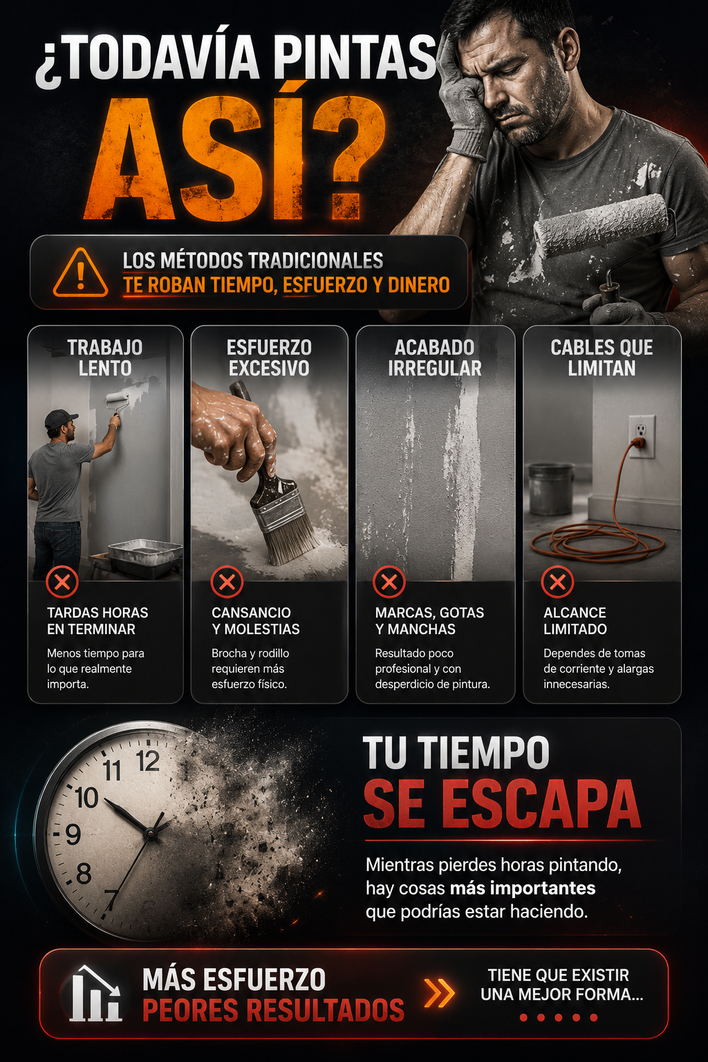Pistola de pintura inalámbrica 48V Li-Ion — sección 3