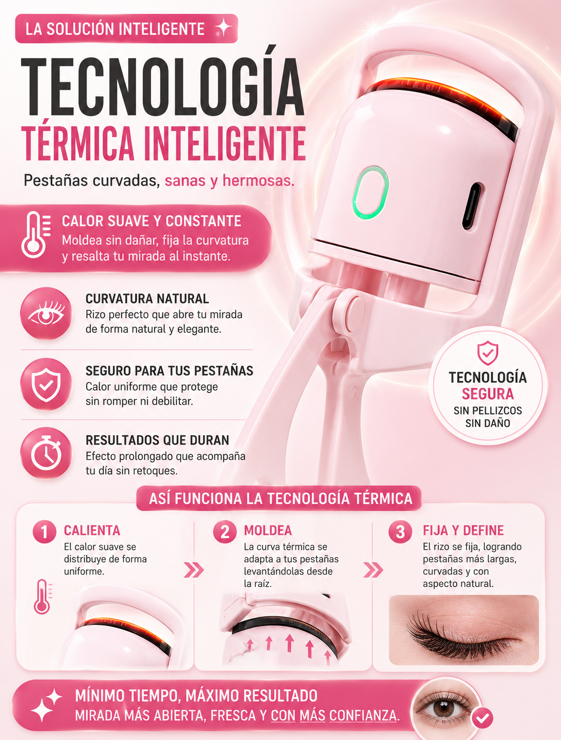 Rizador de pestañas electrico USB — sección 4