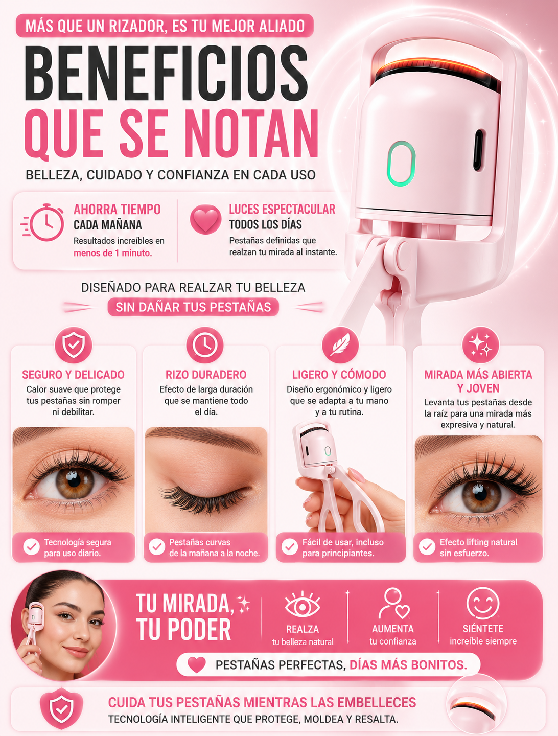 Rizador de pestañas electrico USB — sección 7