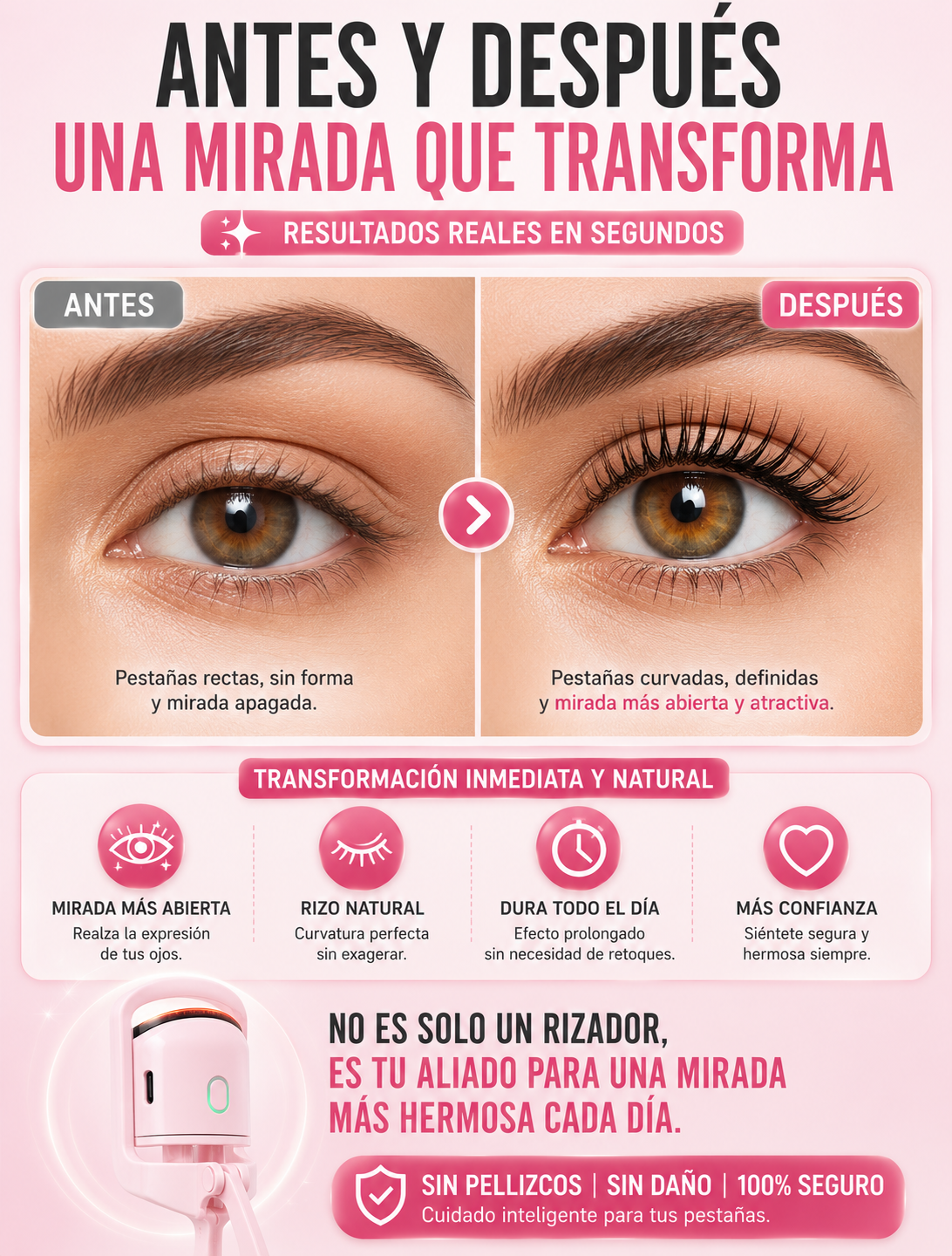 Rizador de pestañas electrico USB — sección 5