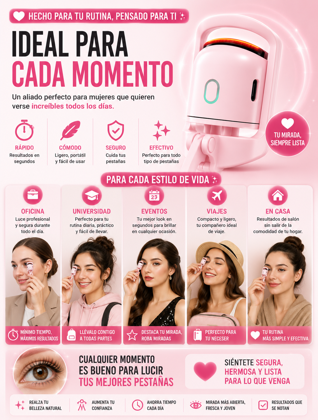Rizador de pestañas electrico USB — sección 9