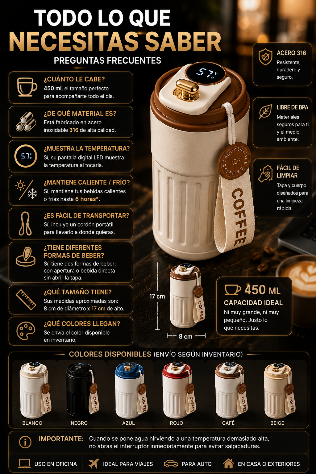 Termo Digital Inteligente 450 ml — sección 10